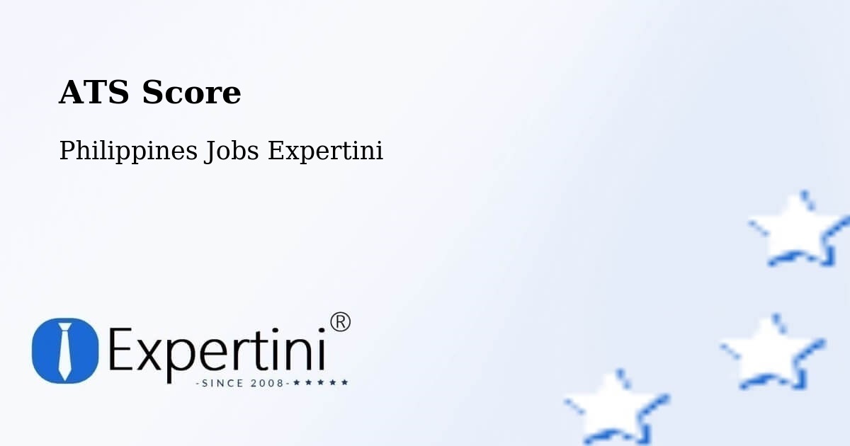 Resume ATS Score & Job Description Match Tool – Basicao Coastal - Philippines Jobs Expertini